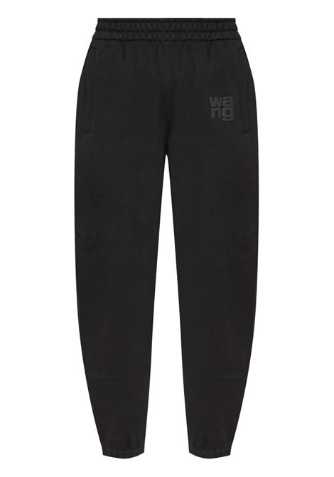 Black puff-logo track pants Alexander Wang - women